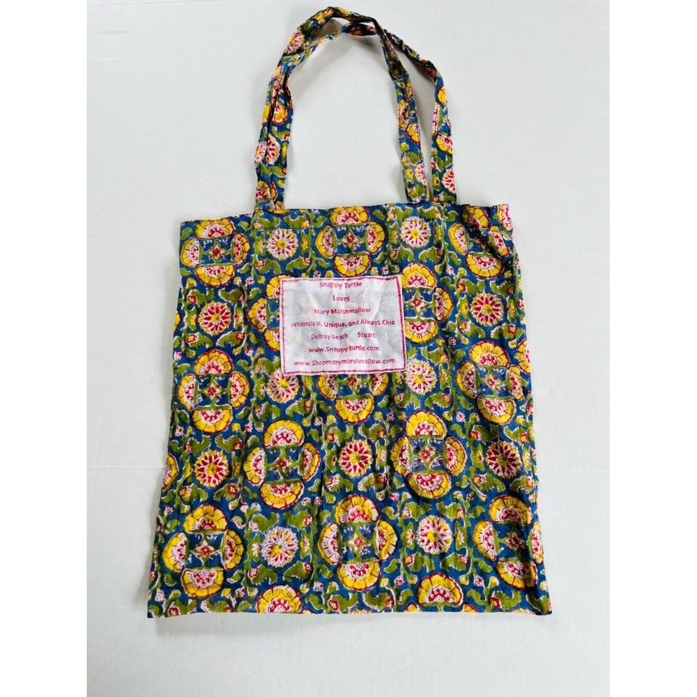 Snappy Turtle Mary Marshmallow Light Fabric Shopping Bag Medium
